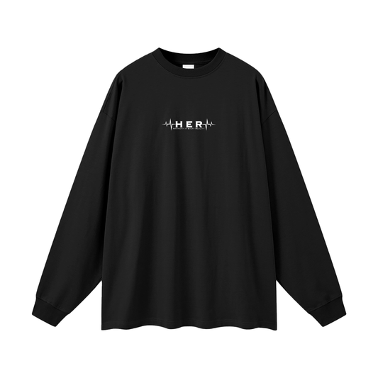 My Man, My Man - Oversized  Long Sleeve T-Shirt