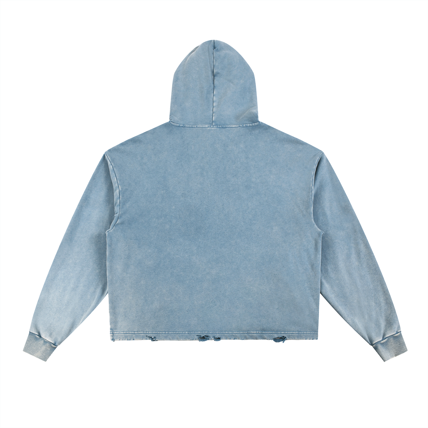 Origin Vintage Washed Frayed-Hem Hoodie