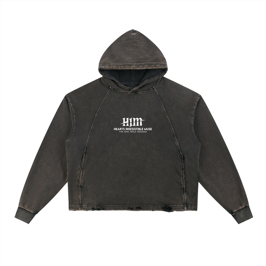 Origin Vintage Washed Frayed-Hem Hoodie