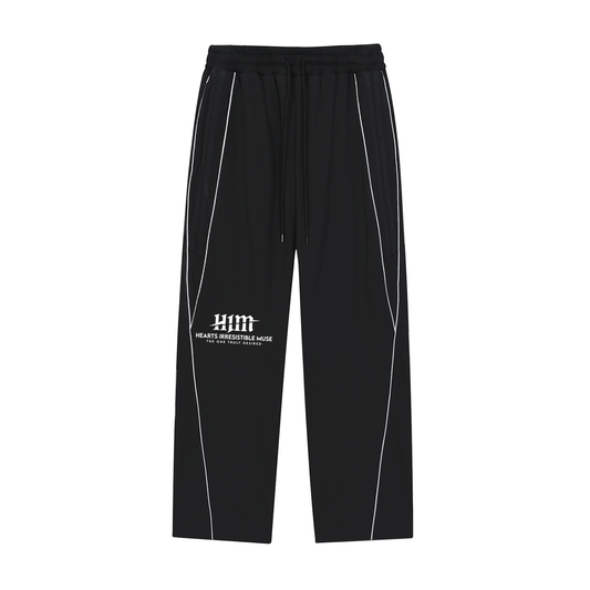 HIM Reflective Striped Straight-Leg Sweatpants