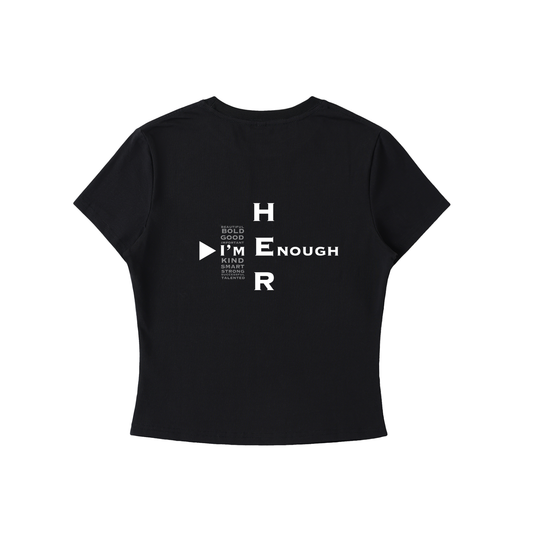 I'm Enough Bodycon Crewneck T-Shirt