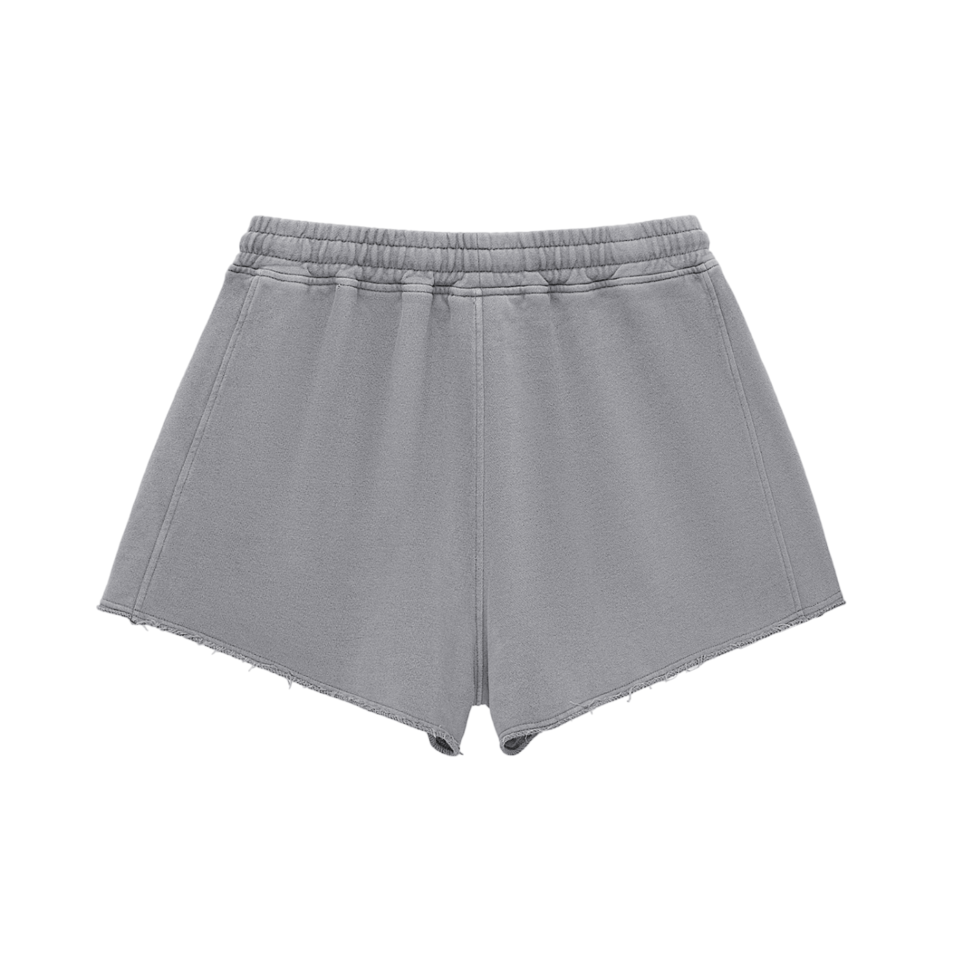 HER Washed Raw Edge Drawstring Shorts