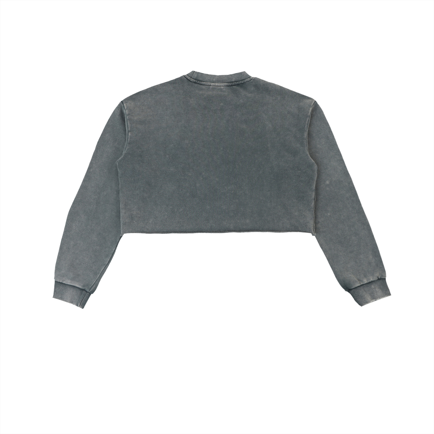 HER Washed Raw Edge Cropped Sweatshirt