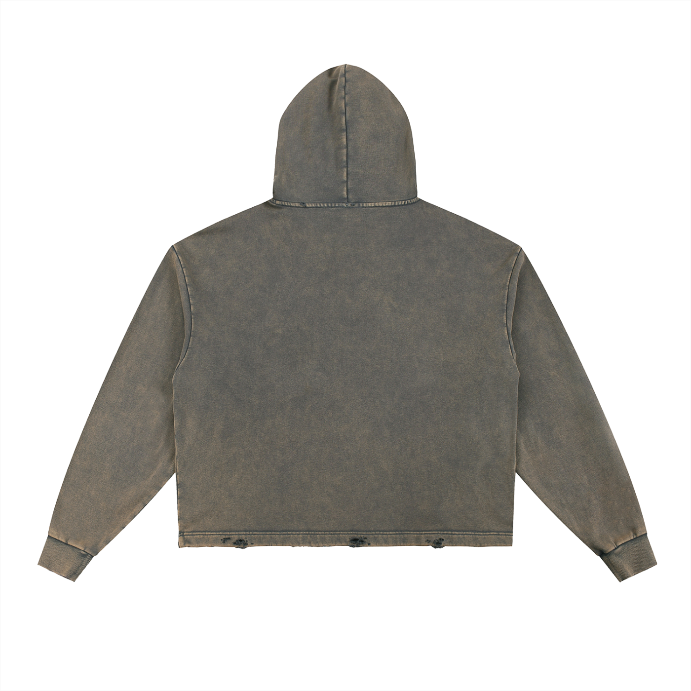 Origin Vintage Washed Frayed-Hem Hoodie